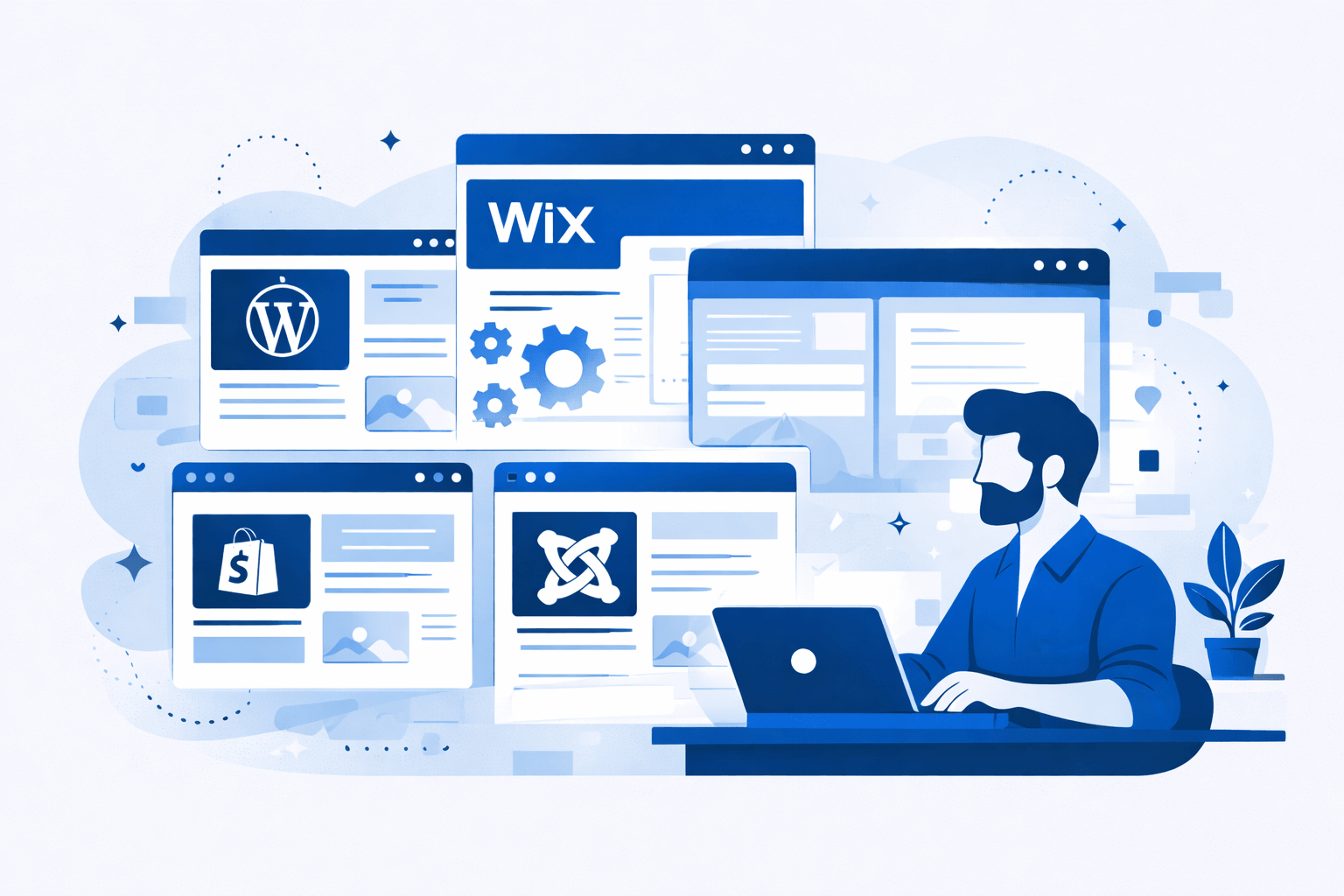 WordPress vs Wix vs otras plataformas web
